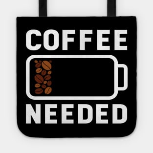 Low Battery Coffee Needed Barista Coffee Lover Gift Tote