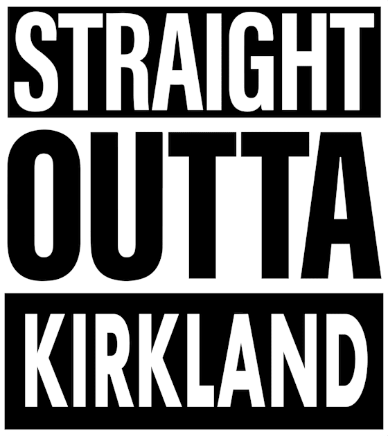 Kirkland Name Straight Outta Kirkland Kids T-Shirt by ThanhNga