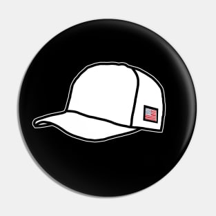 Trucker Hats White Graphic Pin