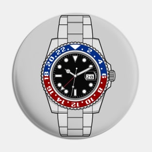 GMT Luxury Watch Pin