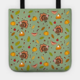 Thanksgiving Turkey pattern Tote