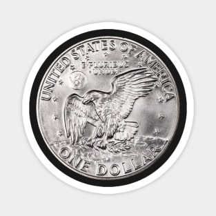 United States Eisenhower Dollar Coin Reverse Magnet