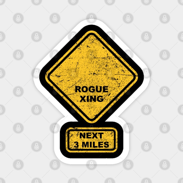 Road Sign Magnet by Bigrum P. Bear Designs
