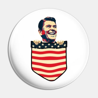 Ronald Reagan Chest Pocket Pin