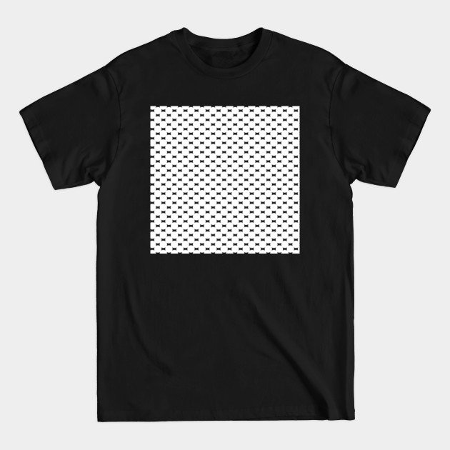 Disover White geometric pattern on red background - Geometric Patterns - T-Shirt