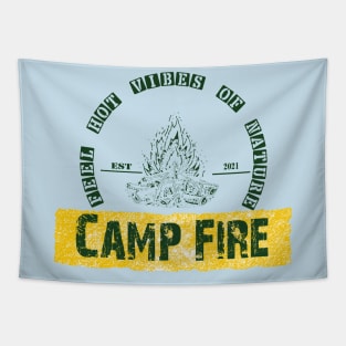 hot vibes of nature - hiking, camping, trekking, outdoor recreation Tapestry