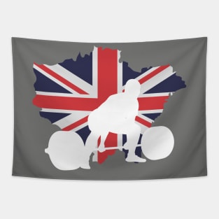 UK Flag Deadlift - Powerlifting Tapestry