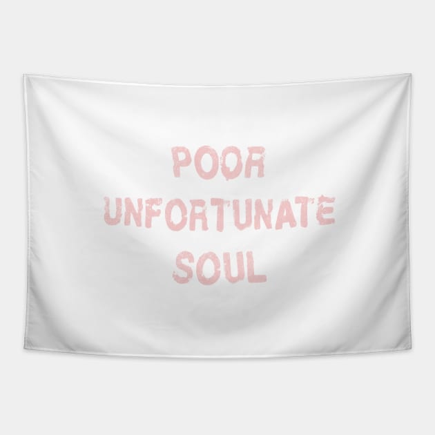 Poor Unforunate Soul Millennial Pink Tapestry by FandomTrading