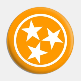 TN State Flag Orange/White Pin