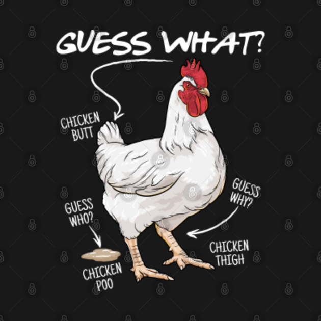 Funny Guess What Chicken Butt Joking Farm T Mens Humor Guess What Chicken Butt T Shirt