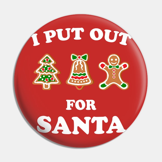 I Put Out for Santa Pin by welikestuff