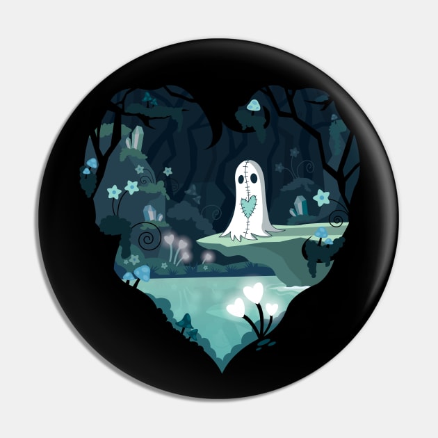 The Crystal Ghost Pin by Kappacino Creations