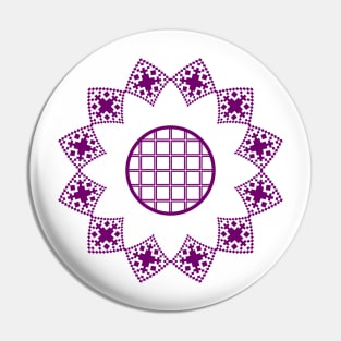 Abstract lilac flower pattern Pin