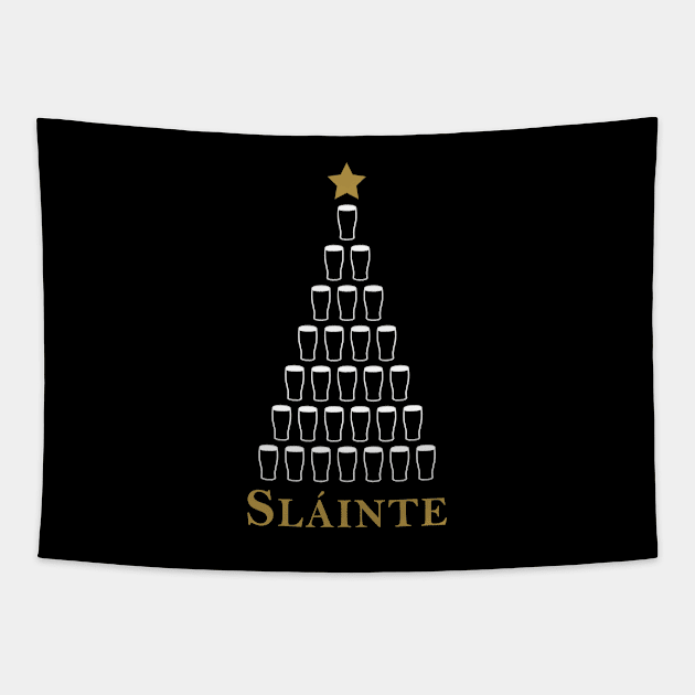 Slainte Christmas Irish Tree Tapestry by The Gift Hub