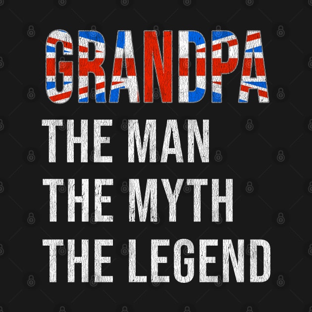 Grand Father English Scottish Welsh Or Irish Grandpa The Man The Myth The Legend - Gift for English Scottish Welsh Or Irish Dad With Roots From  United Kingdom by Country Flags