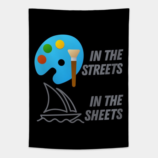 Microsoft Paint In The Sheets, Midjourney In The Sheets Tapestry by DankFutura