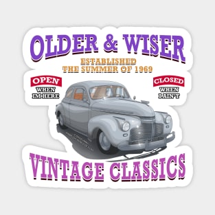 Older & Wiser Auto Body Classic Car Garage Hot Rod Novelty Gift Magnet