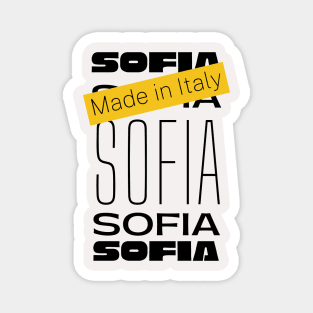 Sofia Italian name Magnet