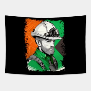 Engineer Dad St. Patrick's Day Gift For Fathers Tapestry