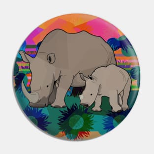 Rhinos Pin