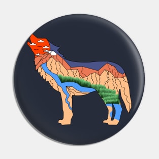 Wolf Territory Pin