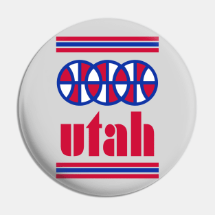 Utah Basketball - Retro B-Ball Throwback Pin