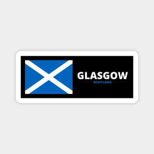 Glasgow City with Scottish Flag Magnet