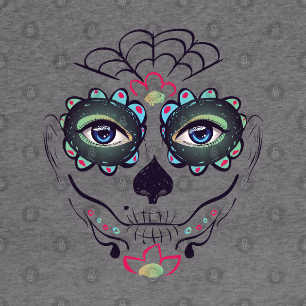 Day Of Dead Girl Face Green Makeup Day Of The Dead Hoodie Teepublic,Cute Killer Whale Drawing Easy