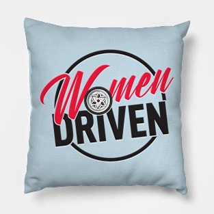 Women Driven Logo dark Pillow