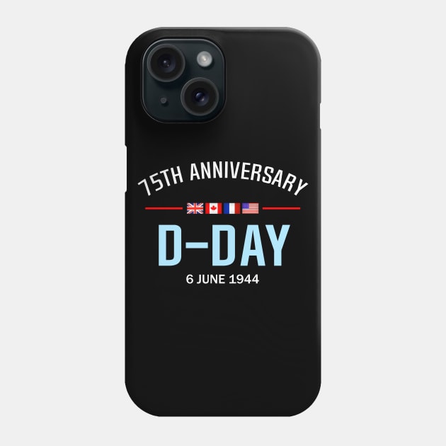 D-Day 75 Year Anniversary Phone Case by SeattleDesignCompany