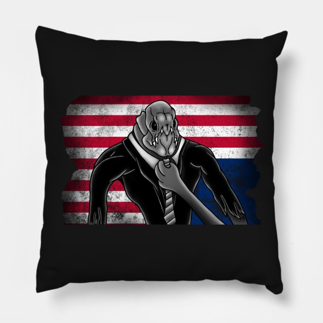 Cloverfield in the politics Pillow by VicInFlight