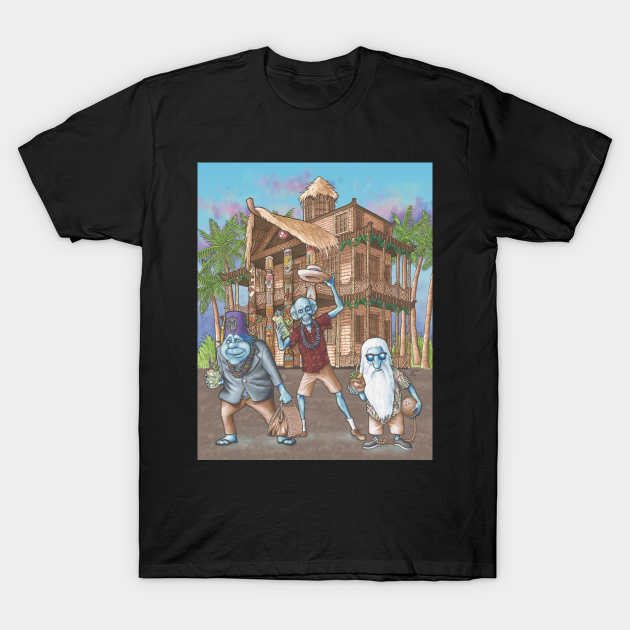 Barhopping Ghosts - Haunted Mansion - T-Shirt