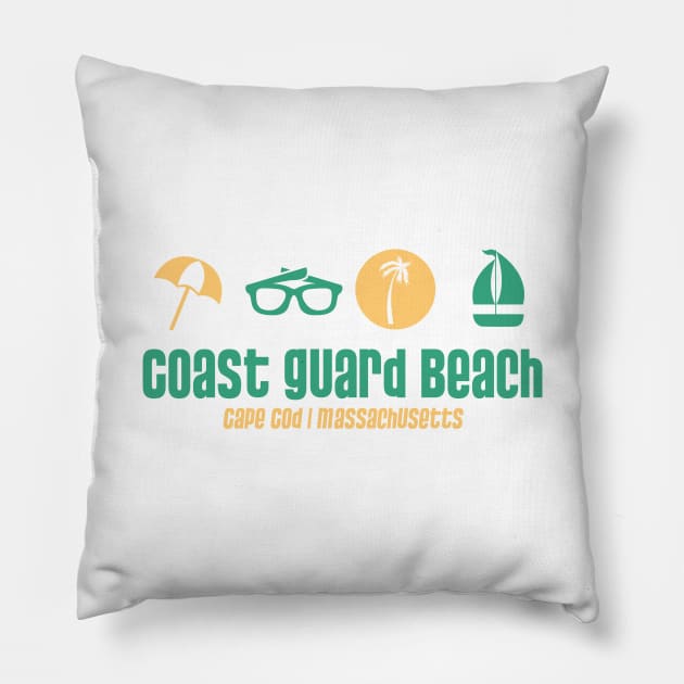 Coast Guard Beach - Cape Cod, Massachusetts - Best Beach in the World Pillow by Contentarama