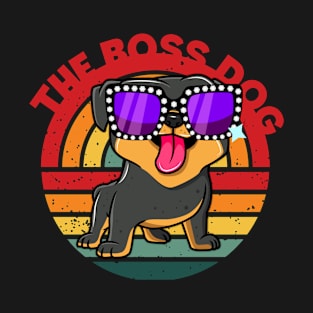 Rottweiler the boss dog T-Shirt