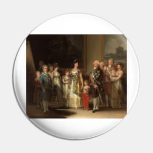 Charles IV of Spain and His Family - Francisco Goya Pin