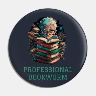 Professional Bookworm Pin