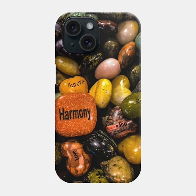 Inspirational typography gem stones Phone Case by aadventures