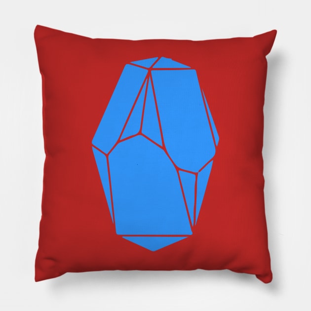 blue ice cube Pillow by Cube2