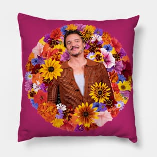 Pedro Pascal Flowerburst Pillow