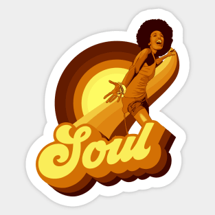 Metallic Seventies Disco Emblem  Sticker for Sale by