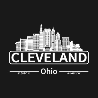 Skyline of Cleveland Ohio, Cleveland Love T-Shirt