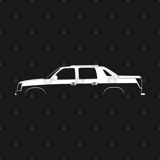 Cadillac Escalade EXT (2002) Silhouette by Car-Silhouettes