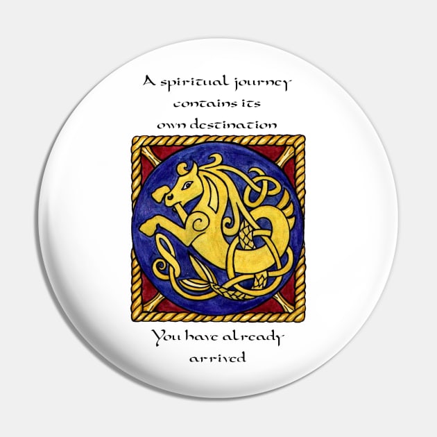 Celtic Design #1 with uplifting  inspirational thought Pin by MagicMythLegend
