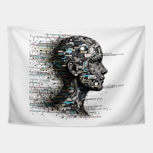 Code Constructed Human: Digital Artistry Tapestry