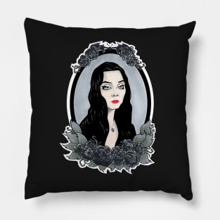 Morticia Addams Pillow