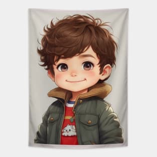 adorable cute boy. Tapestry