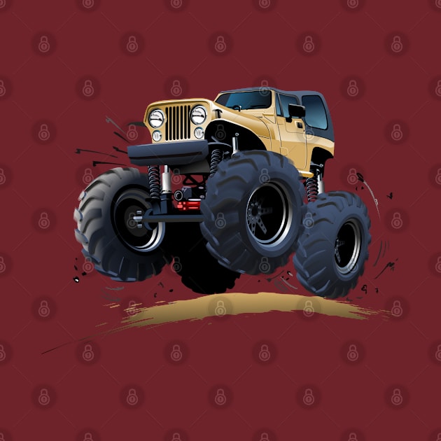 Cartoon Monster Truck by Mechanik