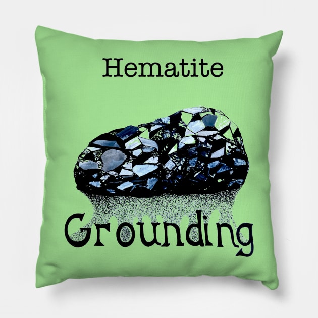 Hematite Grounds Pillow by SeanKalleyArt