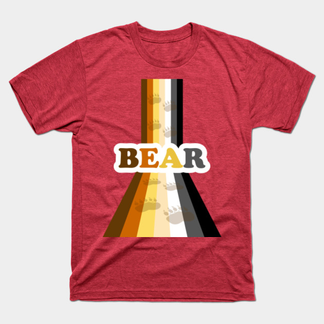 Disover Gay Bear Pride Flag Retro 70s Stripe For Bears - Gay Bear - T-Shirt