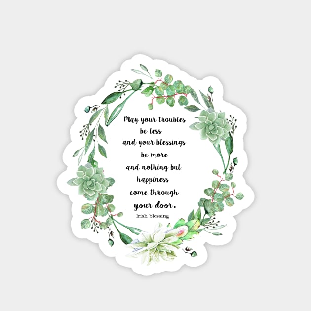 Irish blessing Magnet by LatiendadeAryam